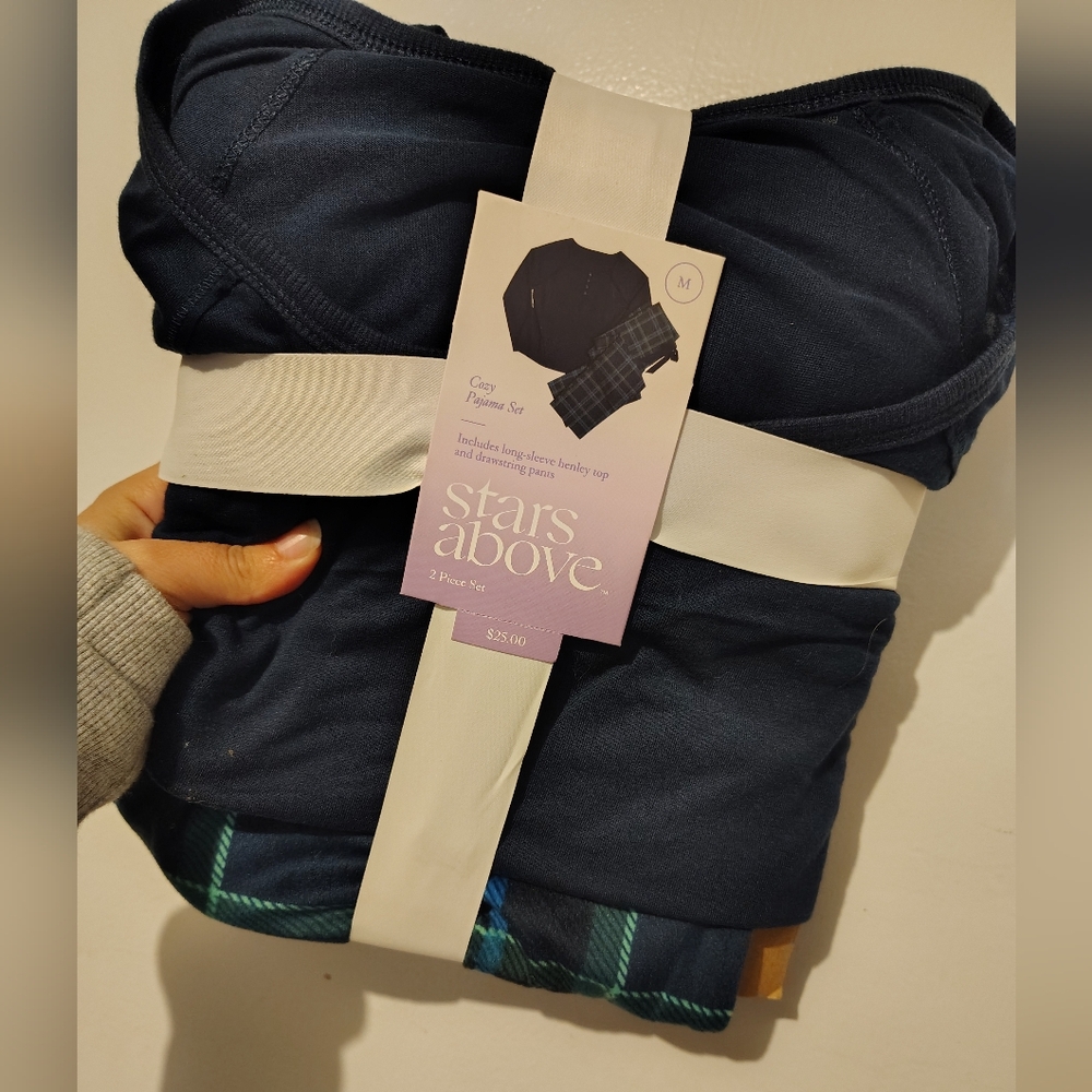 Stars Above Navy Pajama Set